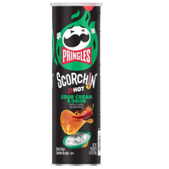 Pringles 5.5oz Scorchin Hot Sour Cream O-wholesale