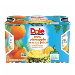 Dole Pineapple Orange Juice 6oz 100%-wholesale