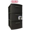 Sterilite 3 Drawer Weave Tower Expresso-wholesale