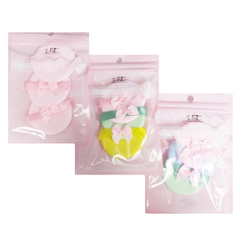 Make-Up Sponge Puff 3pk Asst Clrs-wholesale Make-Up Sponge Puff 3pk Asst Clrs-wholesale