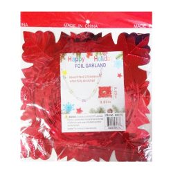X-Mas Foil Garland Decor 9.83X9.83 Asst-wholesale