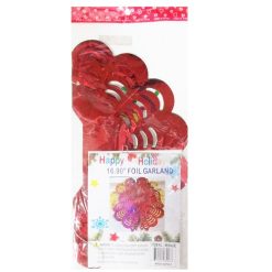 X-Mas Foil Garland Decor 16.90in-wholesale