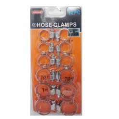 Hose Clamps 12pc-wholesale