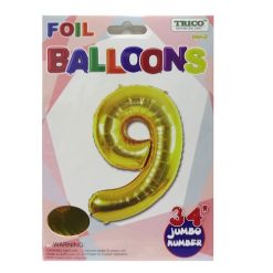 Balloons Foil 34in Gold #9-wholesale