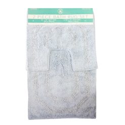 Bath Rug Set 2pc Blue-wholesale
