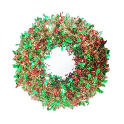 X-Mas Wreath Decoration 17.75in-wholesale
