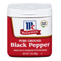 McCormick Black Pepper 3oz-wholesale