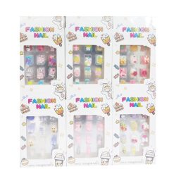 Toy Nails Pre-Glued 12ct Asst-wholesale