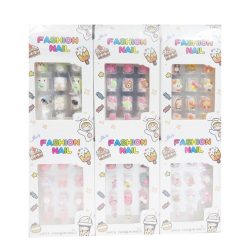 Toy Nails Pre-Glued 12ct Asst-wholesale