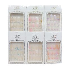 Pre-Glued Nails 12ct Asst-wholesale