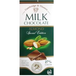 C & T Milk Chocolate W-Almonds 3.5oz-wholesale