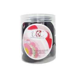 Hair Elastic Ties 50pc In Jar Black-wholesale