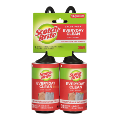 Scotch Brite Lint Roller 2pk 140ct-wholesale