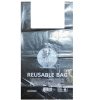 T-Shirt Bags 200ct Reusable Black-wholesale