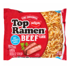 Nissin Top Ramen Beef 3oz-wholesale